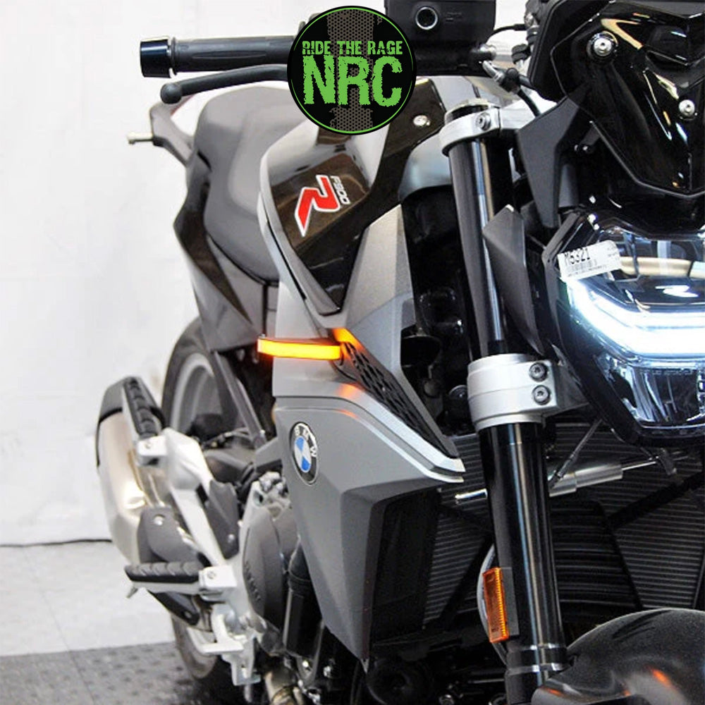 ２０２０年から現行年式モデル ＢＭＷ Ｆ９００Ｒ用 NRC ニューレイジサイクル LEDフロントターンシグナルキット BMW F900R FRONT TURN SIGNALS (2020 - PRESENT) (送料無料)