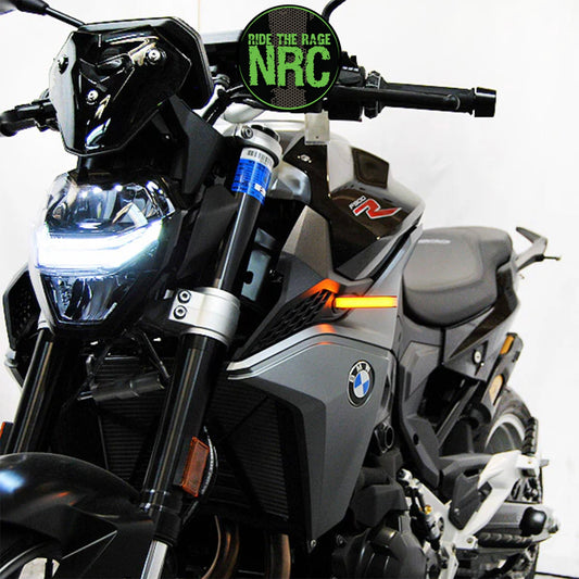 ２０２０年から現行年式モデル ＢＭＷ Ｆ９００Ｒ用 NRC ニューレイジサイクル LEDフロントターンシグナルキット BMW F900R FRONT TURN SIGNALS (2020 - PRESENT) (送料無料)