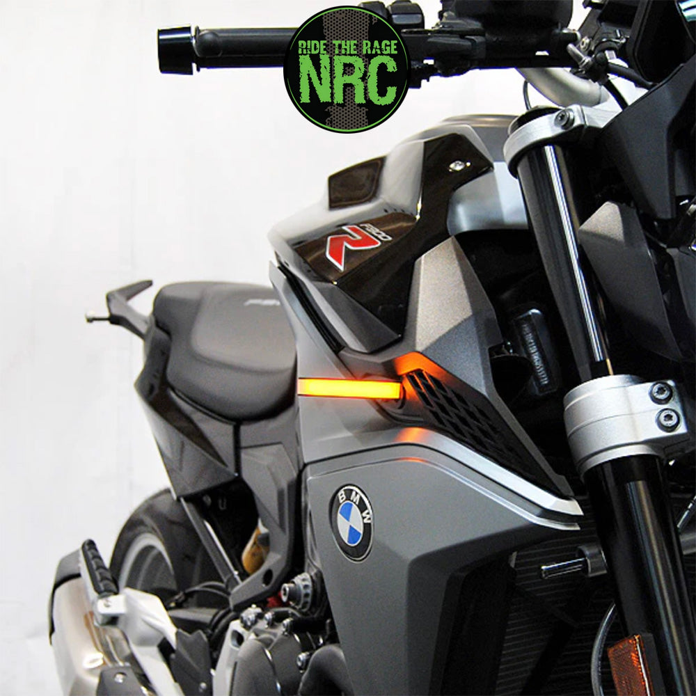 ２０２０年から現行年式モデル ＢＭＷ Ｆ９００Ｒ用 NRC ニューレイジサイクル LEDフロントターンシグナルキット BMW F900R FRONT TURN SIGNALS (2020 - PRESENT) (送料無料)