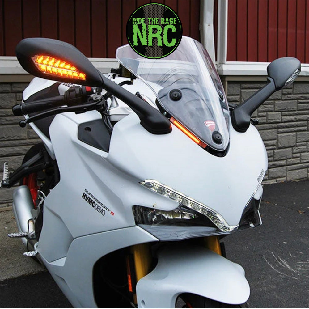 ２０１７年から現行年式モデル ＤＵＣＡＴＩ スーパースポーツＳ用 NRC ニューレイジサイクル LEDフロントターンシグナルキット DUCATI SUPERSPORT 939 FRONT SIGNALS (2017 - PRESENT) (送料無料)