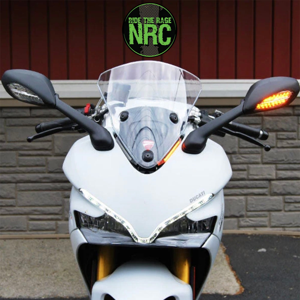 ２０１７年から現行年式モデル ＤＵＣＡＴＩ スーパースポーツＳ用 NRC ニューレイジサイクル LEDフロントターンシグナルキット DUCATI SUPERSPORT 939 FRONT SIGNALS (2017 - PRESENT) (送料無料)