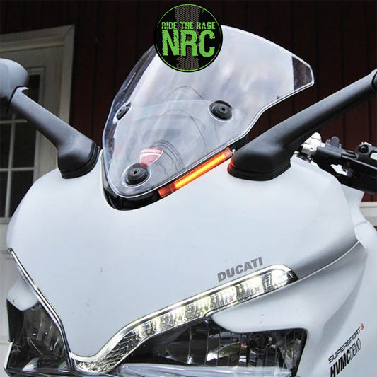 ２０１７年から現行年式モデル ＤＵＣＡＴＩ スーパースポーツＳ用 NRC ニューレイジサイクル LEDフロントターンシグナルキット DUCATI SUPERSPORT 939 FRONT SIGNALS (2017 - PRESENT) (送料無料)
