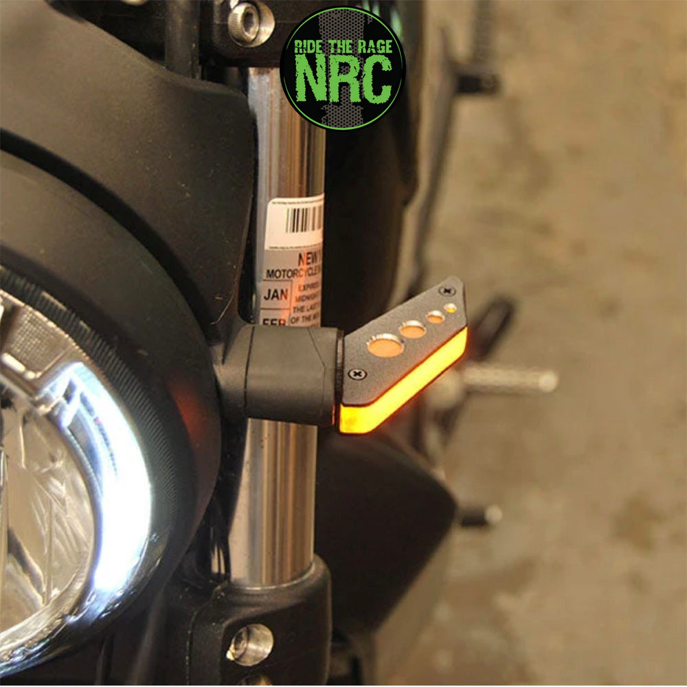ＤＵＣＡＴＩ スクランブラーＳＩＸＴＹ２用 NRC ニューレイジサイクル LEDフロントターンシグナルキット DUCATI SCRAMBLER CAFE RACER/SIXTY2/DESERT SLED FRONT TURN SIGNALS (送料無料)