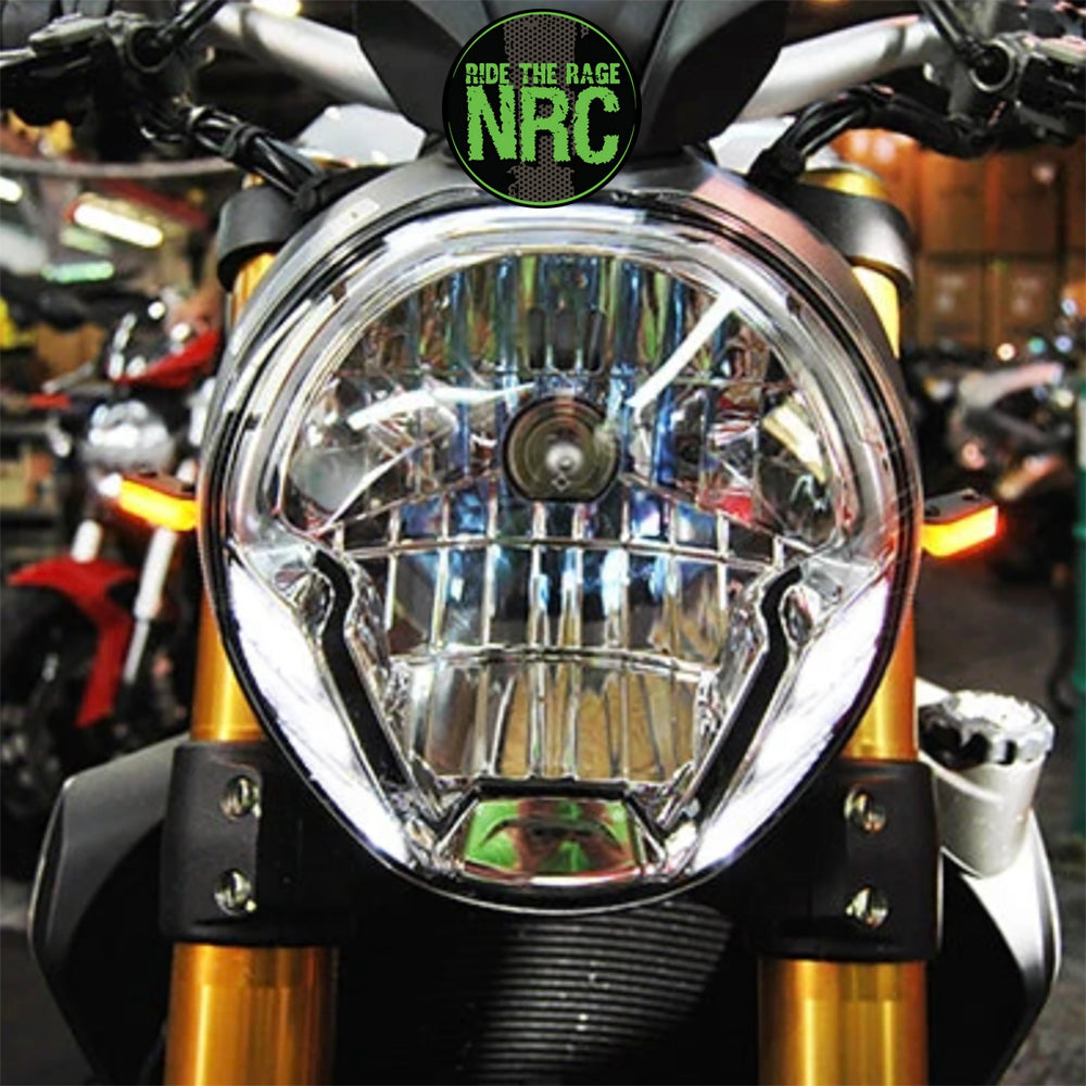 ２０１４年から２０１７年式モデル ＤＵＣＡＴＩ モンスター８２１用 NRC ニューレイジサイクル LEDフロントターンシグナルキット DUCATI MONSTER 821 FRONT TURN SIGNALS (2014-2017) (送料無料)