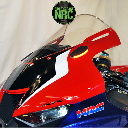 ２０２１年から現行年式モデル ホンダ ＣＢＲ１０００ＲＲ‐Ｒ用 NRC ニューレイジサイクル LEDフロントターンシグナルキット HONDA CBR1000RR-R MIRROR BLOCK OFF TURN SIGNALS (2021 - PRESENT) (送料無料)