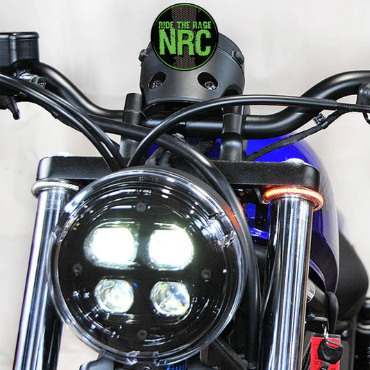 ２０１７年から現行年式モデル ホンダ レブル５００  用 NRC ニューレイジサイクル LEDフロントターンシグナルキット HONDA REBEL 500 FRONT TURN SIGNALS (2017-PRESENT) (送料無料)