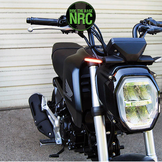 ２０２１年から現行年式モデル ホンダ グロム 用 NRC ニューレイジサイクル LEDフロントターンシグナルキット HONDA GROM FRONT SIGNALS (2021 - PRESENT) (送料無料)