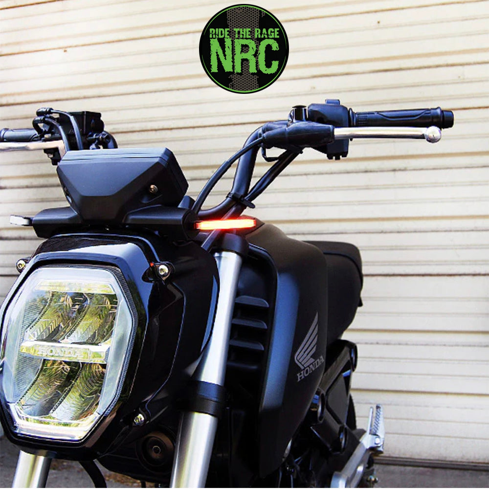 ２０２１年から現行年式モデル ホンダ グロム 用 NRC ニューレイジサイクル LEDフロントターンシグナルキット HONDA GROM FRONT SIGNALS (2021 - PRESENT) (送料無料)