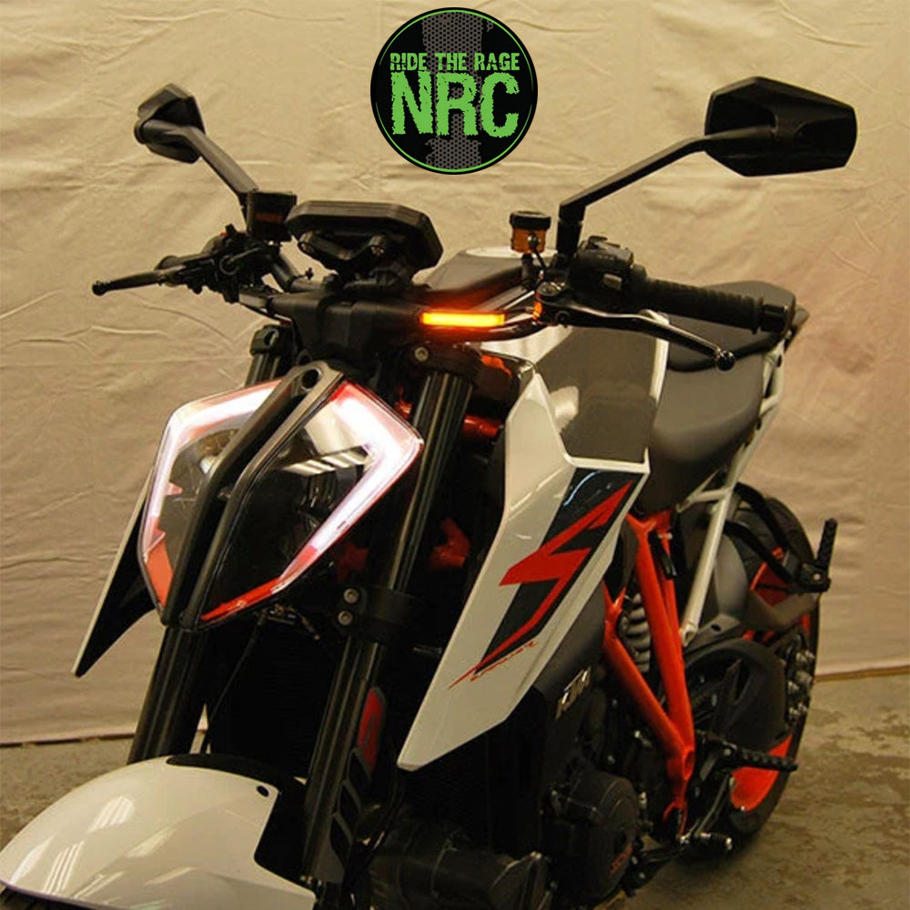 ２０１４年から２０１９年式モデル ＫＴＭ １２９０スーパーデュークＲ用 NRC ニューレイジサイクル LEDフロントターンシグナルキット KTM 1290 SUPER DUKE FRONT TURN SIGNALS (2014-2019) (送料無料)