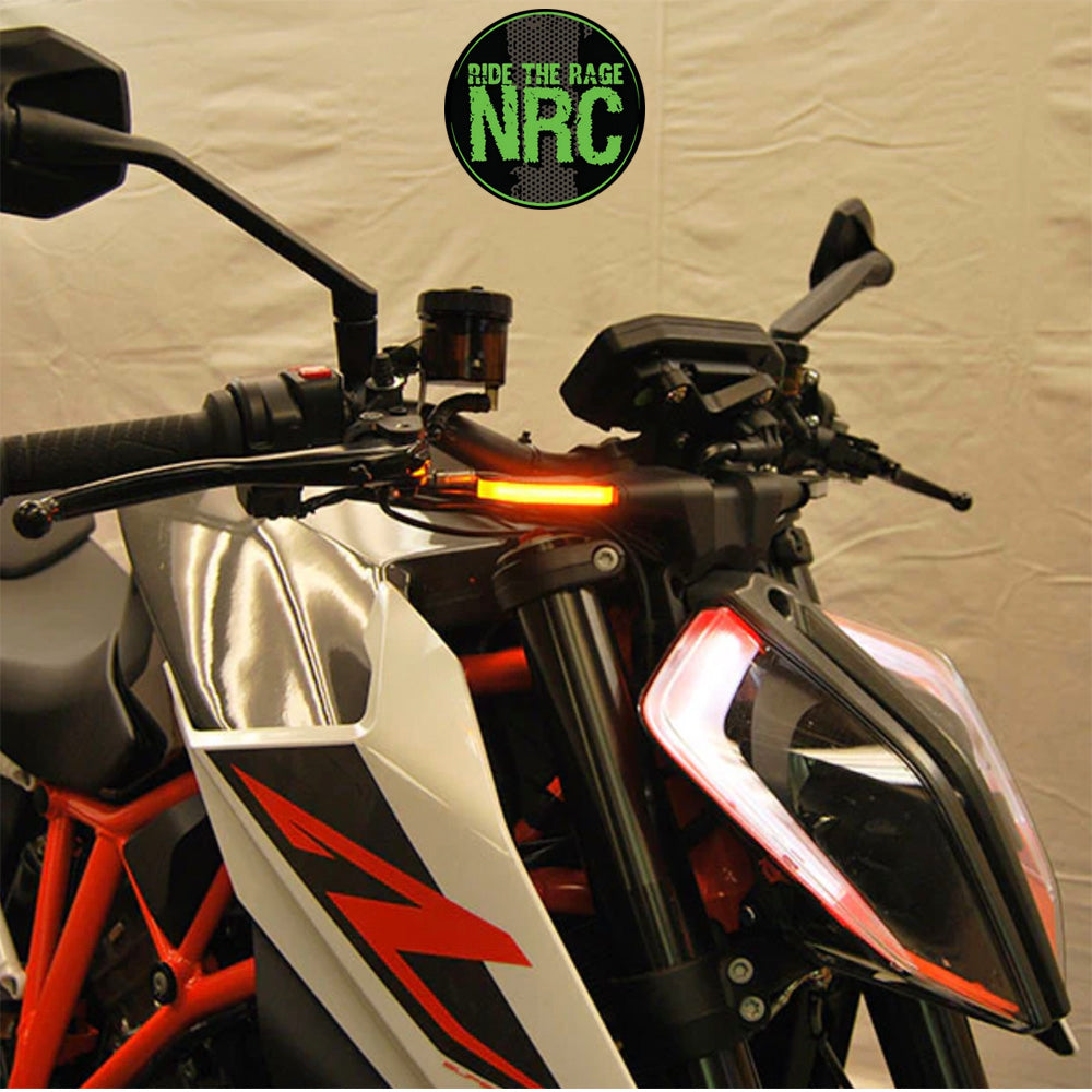 ２０１４年から２０１９年式モデル ＫＴＭ １２９０スーパーデュークＲ用 NRC ニューレイジサイクル LEDフロントターンシグナルキット KTM 1290 SUPER DUKE FRONT TURN SIGNALS (2014-2019) (送料無料)