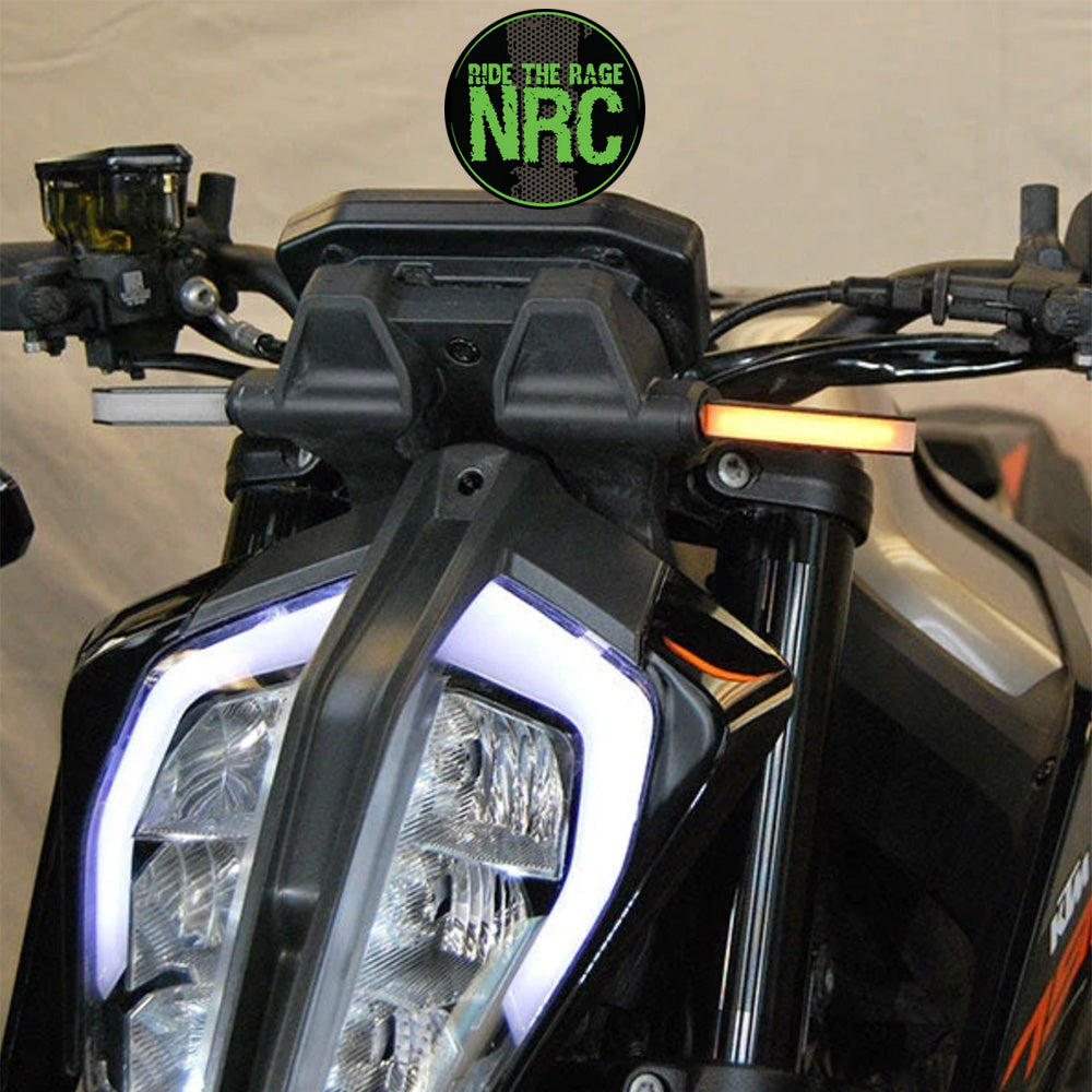 ２０１８年から現行年式モデル ＫＴＭ　８９０デューク用 NRC ニューレイジサイクル LEDフロントターンシグナルキット KTM 790/890 DUKE FRONT TURN SIGNALS (2018 - PRESENT) (送料無料)