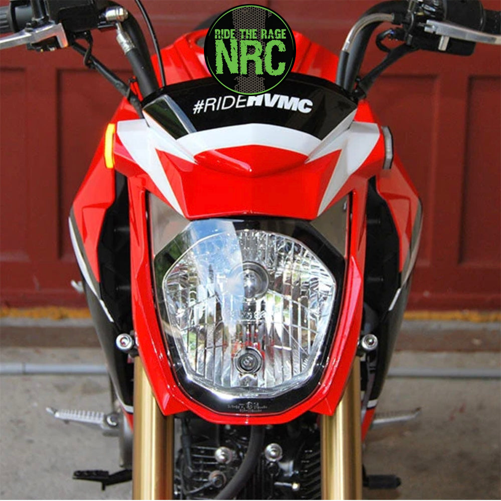 ２０１６年から現行年式モデル カワサキ Ｚ１２５用 NRC ニューレイジサイクル LEDフロントターンシグナルキット KAWASAKI Z125 FRONT TURN SIGNALS (2016 - PRESENT) (送料無料)