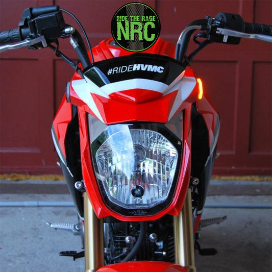 ２０１６年から現行年式モデル カワサキ Ｚ１２５用 NRC ニューレイジサイクル LEDフロントターンシグナルキット KAWASAKI Z125 FRONT TURN SIGNALS (2016 - PRESENT) (送料無料)