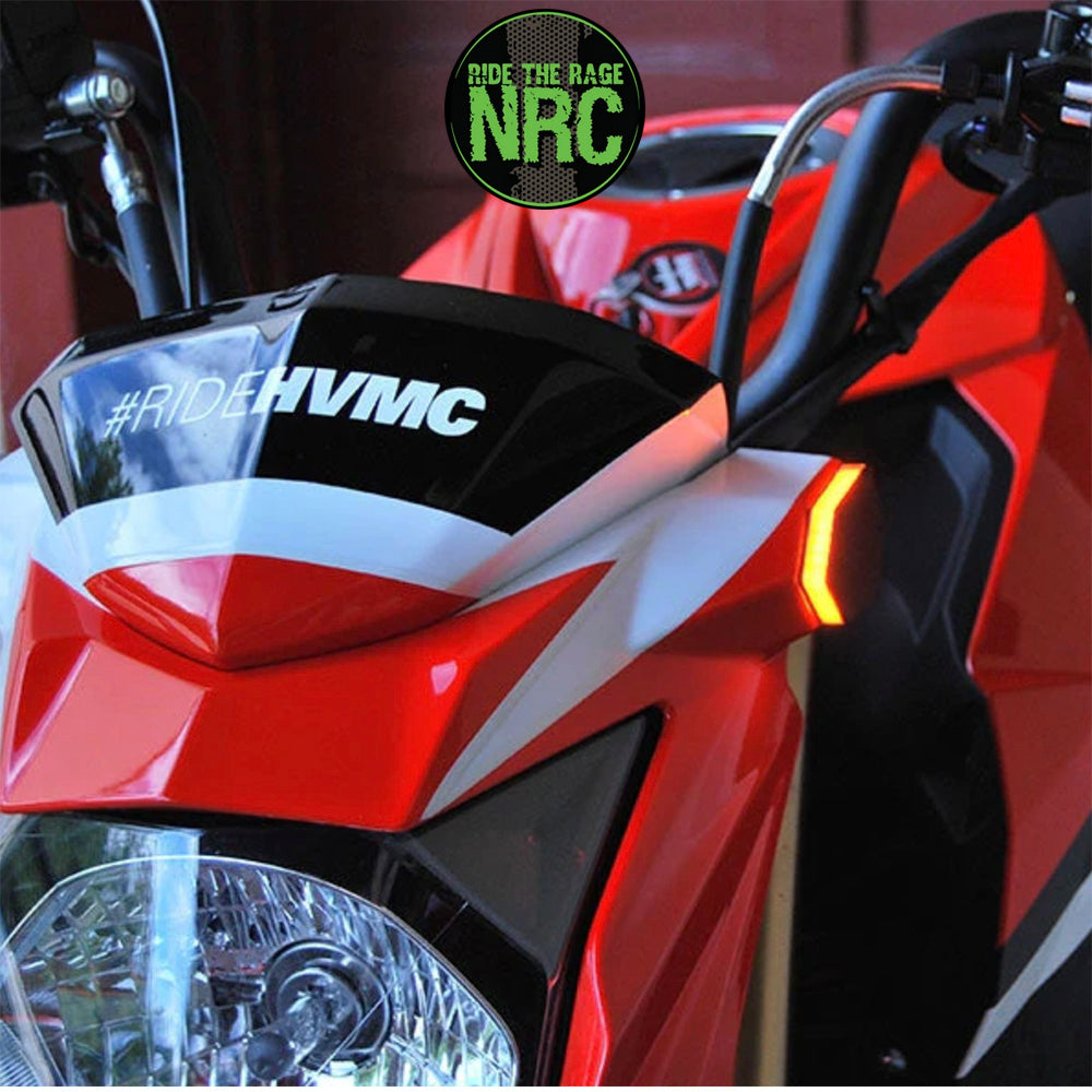 ２０１６年から現行年式モデル カワサキ Ｚ１２５用 NRC ニューレイジサイクル LEDフロントターンシグナルキット KAWASAKI Z125 FRONT TURN SIGNALS (2016 - PRESENT) (送料無料)