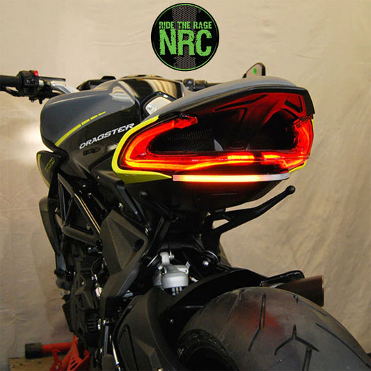 ２０１９年から現行年式モデル ＭＶ ＡＧＵＳＴＡ ドラッグスター８００Ｒ用 NRC ニューレイジサイクル リアターンシグナルキット MV AGUSTA DRAGSTER 800 REAR TURN SIGNALS (2019-PRESENT) (送料無料)