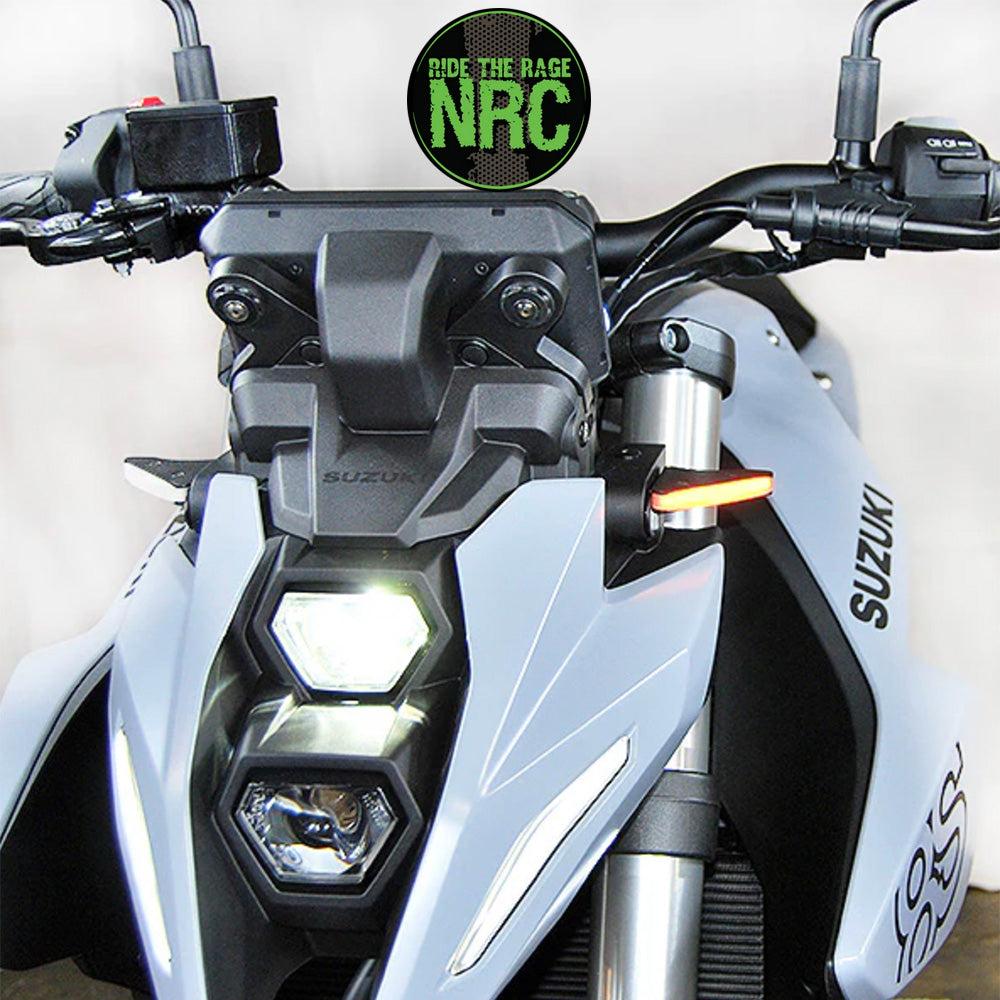 ２０２３年から現行年式モデル スズキ ＧＳＸ－８Ｓ用 NRC ニューレイジサイクル LEDフロントターンシグナルキット SUZUKI GSX-8S/R FRONT TURN SIGNALS (2023 - PRESENT) (送料無料)