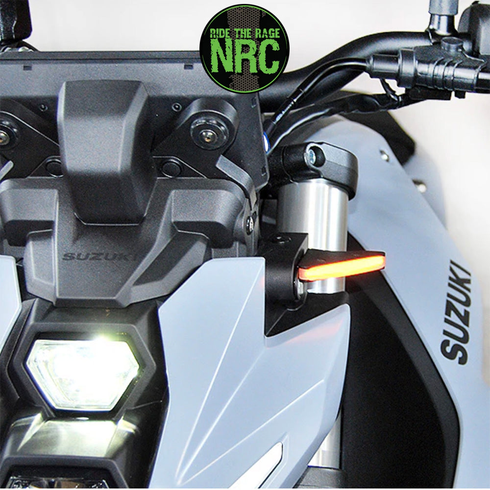 ２０２３年から現行年式モデル スズキ ＧＳＸ－８Ｓ用 NRC ニューレイジサイクル LEDフロントターンシグナルキット SUZUKI GSX-8S/R FRONT TURN SIGNALS (2023 - PRESENT) (送料無料)
