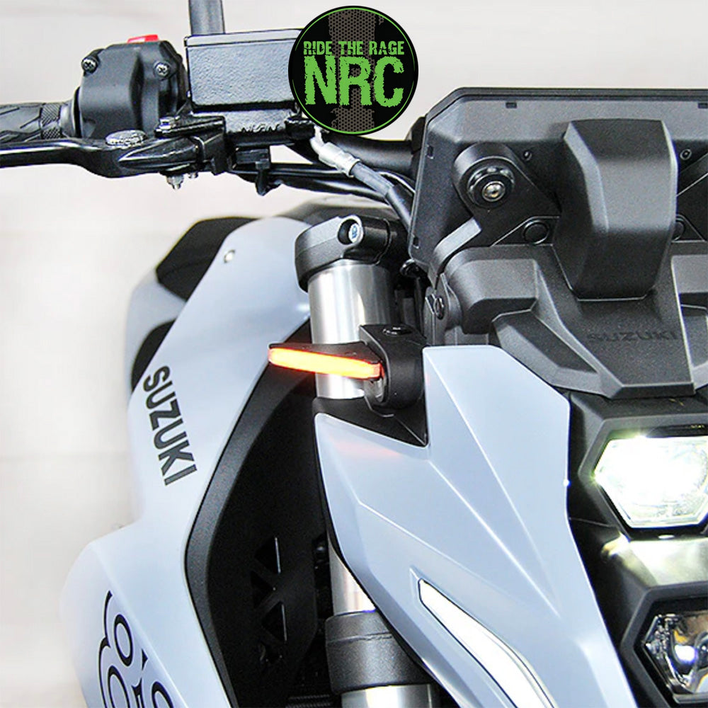 ２０２３年から現行年式モデル スズキ ＧＳＸ－８Ｓ用 NRC ニューレイジサイクル LEDフロントターンシグナルキット SUZUKI GSX-8S/R FRONT TURN SIGNALS (2023 - PRESENT) (送料無料)