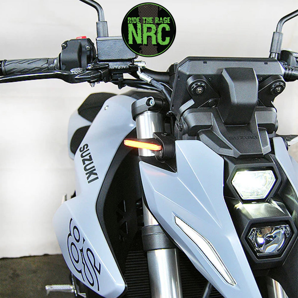 ２０２３年から現行年式モデル スズキ ＧＳＸ－８Ｓ用 NRC ニューレイジサイクル LEDフロントターンシグナルキット SUZUKI GSX-8S/R FRONT TURN SIGNALS (2023 - PRESENT) (送料無料)