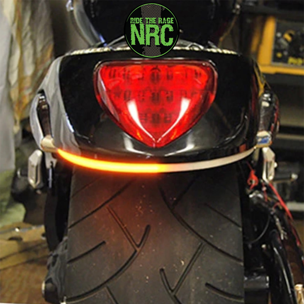 ２００６年から現行年式モデル スズキ ブルバードＭ１０９Ｒ用 NRC ニューレイジサイクル リアターンシグナルキット (ターンシグナル：オレンジ色、ブレーキライト：赤色) SUZUKI M109R REAR LED TURN SIGNALS (2006 - PRESENT) (送料無料)