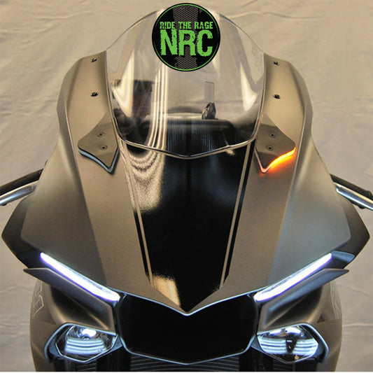２０１５年から２０１９年式モデル ヤマハ ＹＺＦ－Ｒ１用 NRC ニューレイジサイクル LEDフロントターンシグナルキット YAMAHA R1 MIRROR BLOCK OFF TURN SIGNALS (2015-2019) (送料無料)