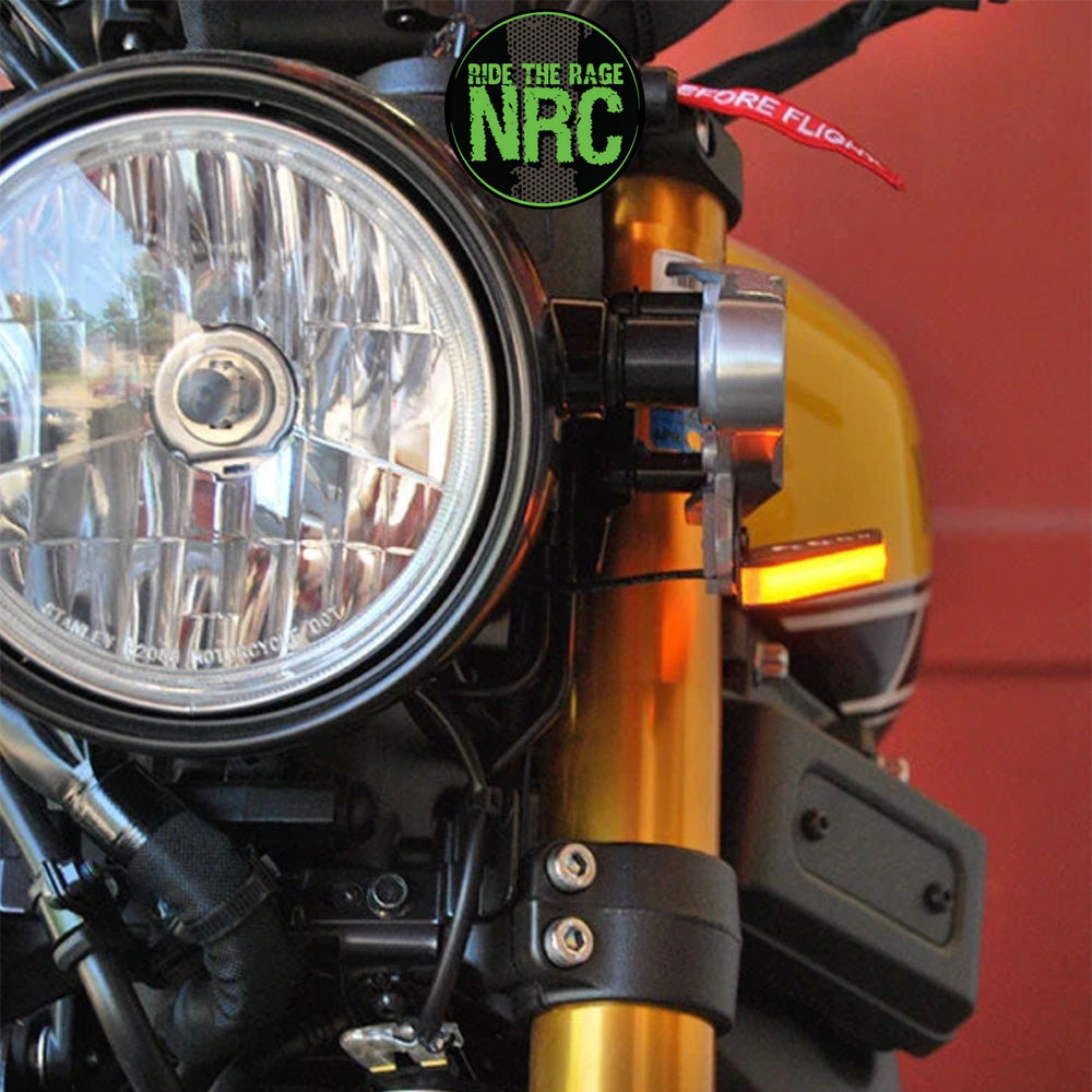 ２０１６年から２０２１年式モデル ヤマハ ＸＳＲ９００用 NRC ニューレイジサイクル LEDフロントターンシグナルキット YAMAHA XSR 900 FRONT TURN SIGNALS (2016-2021) (送料無料)