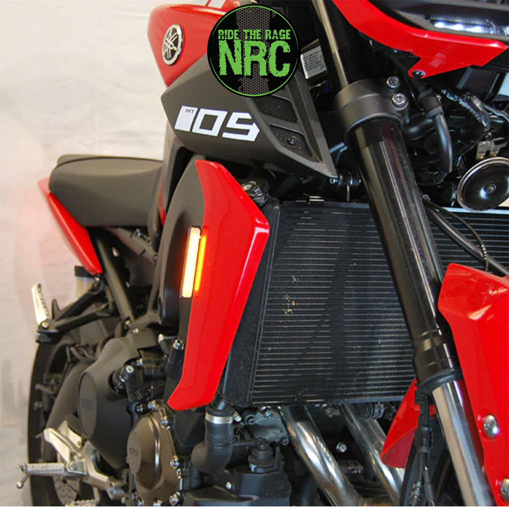 ２０１７年から２０２０年式モデル ヤマハ ＭＴ－０９用 NRC ニューレイジサイクル LEDフロントターンシグナルキット YAMAHA MT-09 FRONT TURN SIGNALS (2017-2020) (送料無料)