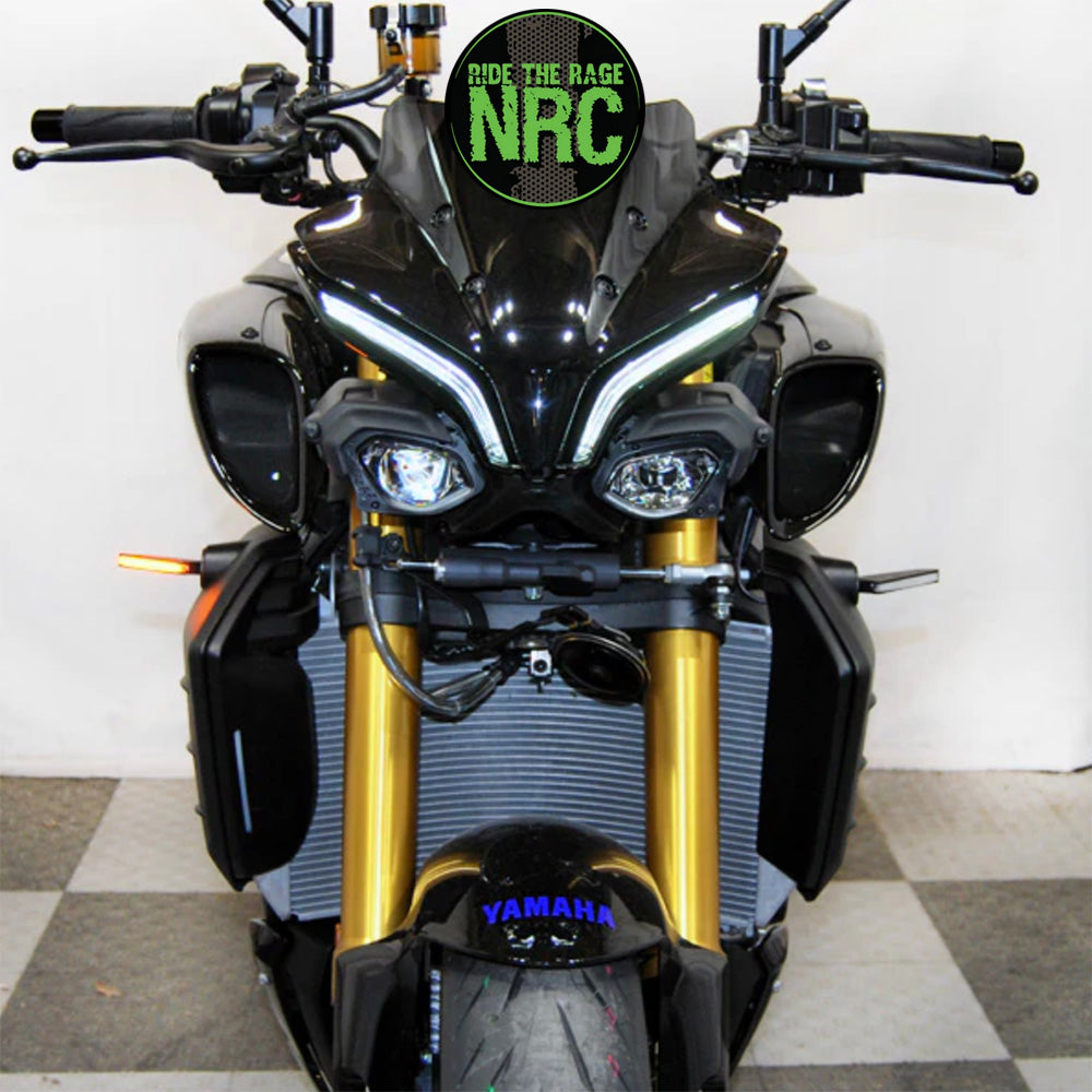 ２０２２年から現行年式モデル ヤマハ ＭＴ－１０用 NRC ニューレイジサイクル LEDフロントターンシグナルキット YAMAHA MT10 FRONT TURN SIGNALS (2022-PRESENT) (送料無料)