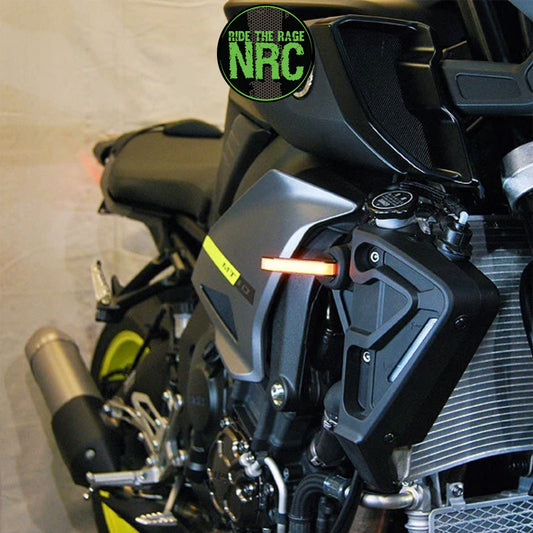 ２０１８年から２０２１モデル ヤマハ ＭＴ－１０用 NRC ニューレイジサイクル LEDフロントターンシグナルキット YAMAHA MT-10 FRONT TURN SIGNALS (2018 - 2021) (送料無料)