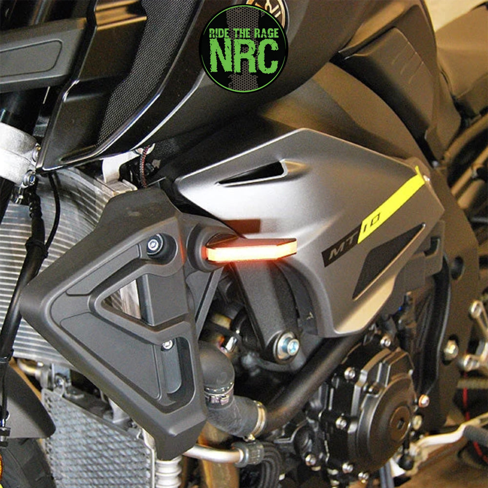 ２０１８年から２０２１モデル ヤマハ ＭＴ－１０用 NRC ニューレイジサイクル LEDフロントターンシグナルキット YAMAHA MT-10 FRONT TURN SIGNALS (2018 - 2021) (送料無料)