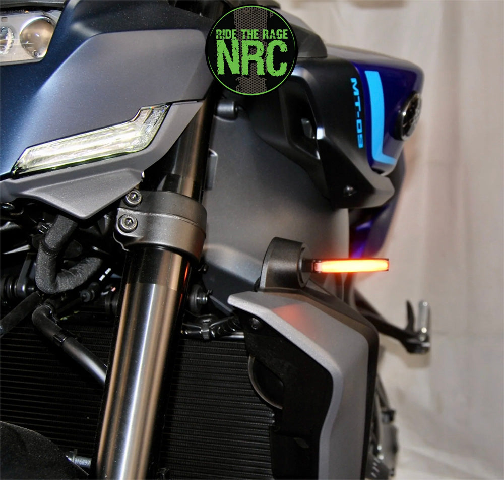 ２０２４年から現行年式モデル ヤマハ ＭＴ－０９用 NRC ニューレイジサイクル LEDフロントターンシグナルキット YAMAHA MT-09 FRONT TURN SIGNALS (2024-PRESENT) (送料無料)
