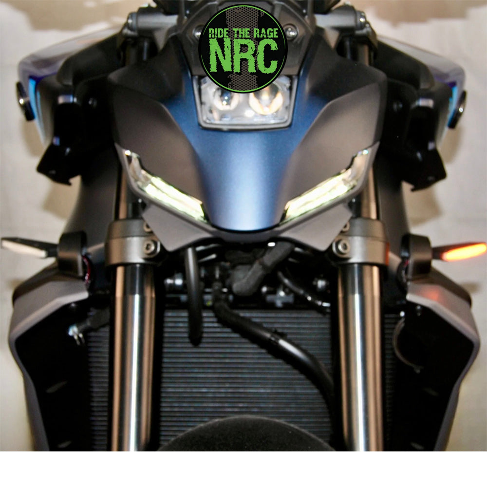 ２０２４年から現行年式モデル ヤマハ ＭＴ－０９用 NRC ニューレイジサイクル LEDフロントターンシグナルキット YAMAHA MT-09 FRONT TURN SIGNALS (2024-PRESENT) (送料無料)