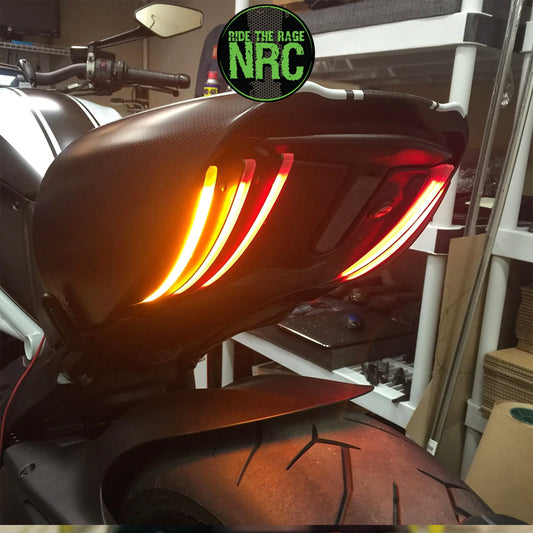 ２０１０年から２０１９年式モデル ＤＵＣＡＴＩ ディアベル用 NRC ニューレイジサイクル リアターンシグナルキット EUモデル DUCATI DIAVEL REAR TURN SIGNALS (2010 - 2019) (送料無料)