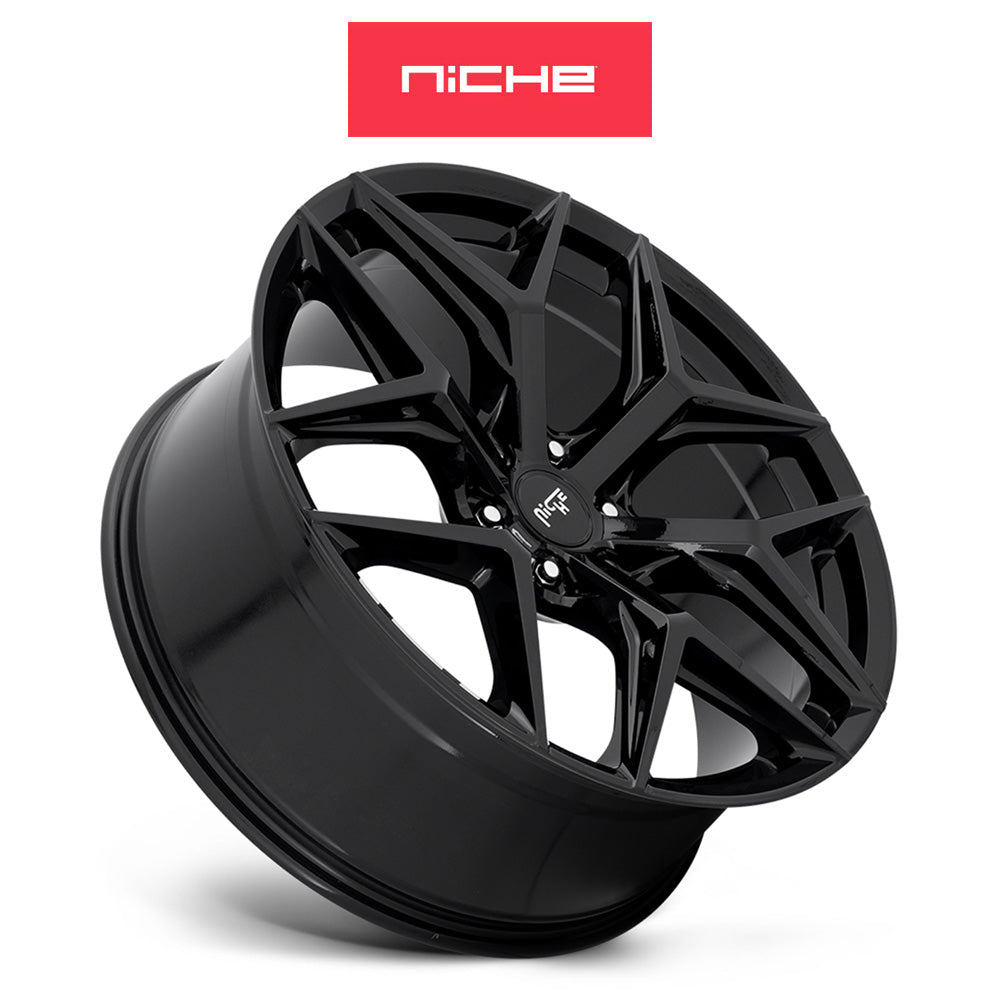 トヨタ ランドクルーザー用 ニッチ ヴァイス SUV 20x9J ET 30 フロント、リア グロスブラック ホイール４本セット　Niche VICE SUV 20X9 6X5.5 106.1 BL +30 (消費税、送料込み)