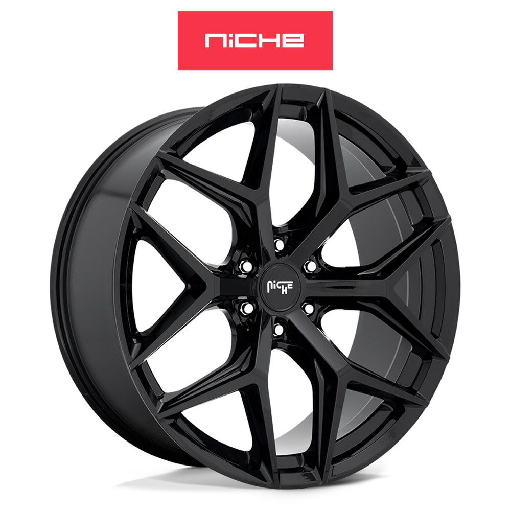 トヨタ ランドクルーザー用 ニッチ ヴァイス SUV 20x9J ET 30 フロント、リア グロスブラック ホイール４本セット　Niche VICE SUV 20X9 6X5.5 106.1 BL +30 (消費税、送料込み)
