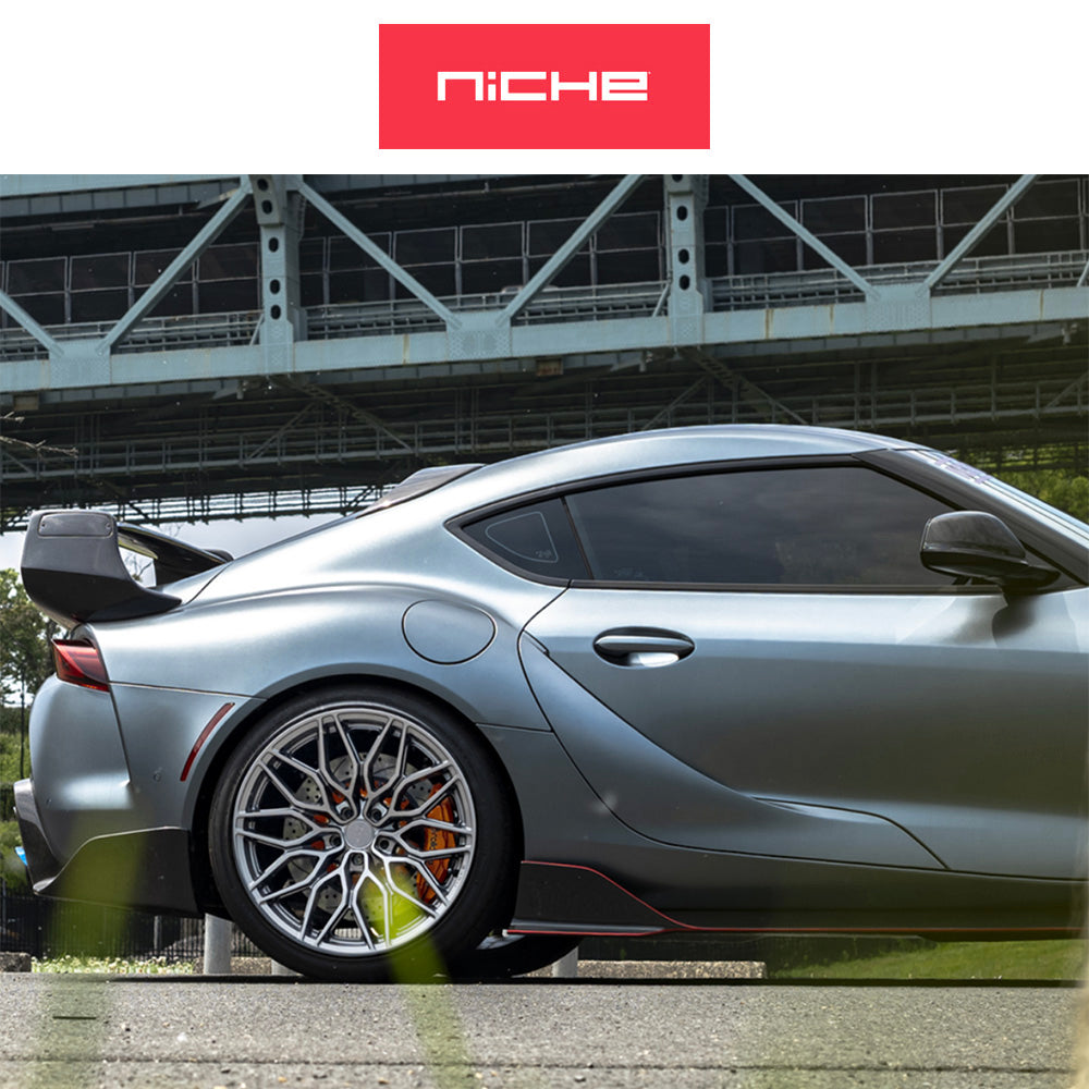 トヨタ GR スープラ (Toyota GR Supra)用 ニッチ カラブリア５ 20x9J ET 20 フロント 20x10.5J ET 38 リア マットガンメタル ホイール４本セット Niche CALABRIA 5 20X9 5X112 66 +20 M-GNMTL / CALABRIA 5 20X10.5 5X112 66 +38 M-GNMTL (送料無料)