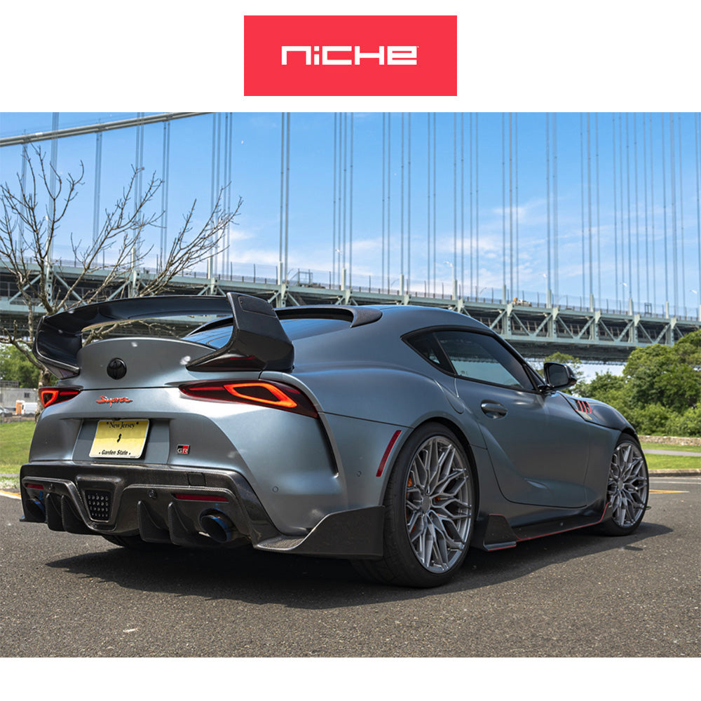 トヨタ GR スープラ (Toyota GR Supra)用 ニッチ カラブリア５ 20x9J ET 20 フロント 20x10.5J ET 38 リア マットガンメタル ホイール４本セット Niche CALABRIA 5 20X9 5X112 66 +20 M-GNMTL / CALABRIA 5 20X10.5 5X112 66 +38 M-GNMTL (送料無料)