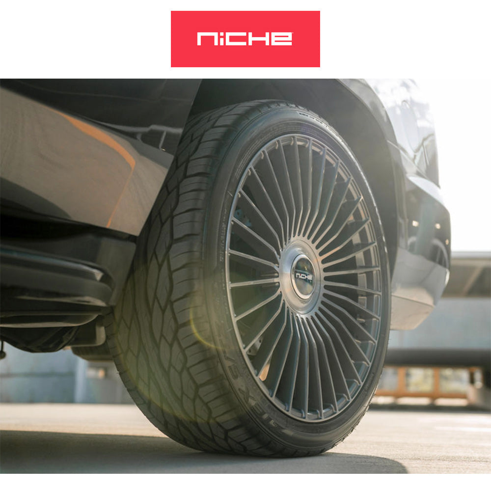 テスラモデル３用 ニッチ セリーン 20x9J ET 35 フロント、リア グロスチタンブラッシュド フリーフォームホイール４本セット (消費税、送料込み)