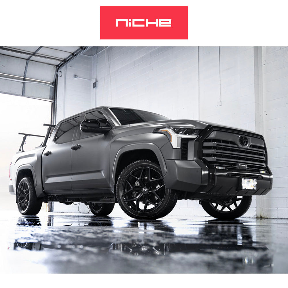 トヨタ ランドクルーザー用 ニッチ ヴァイス SUV 20x9J ET 30 フロント、リア グロスブラック ホイール４本セット　Niche VICE SUV 20X9 6X5.5 106.1 BL +30 (消費税、送料込み)