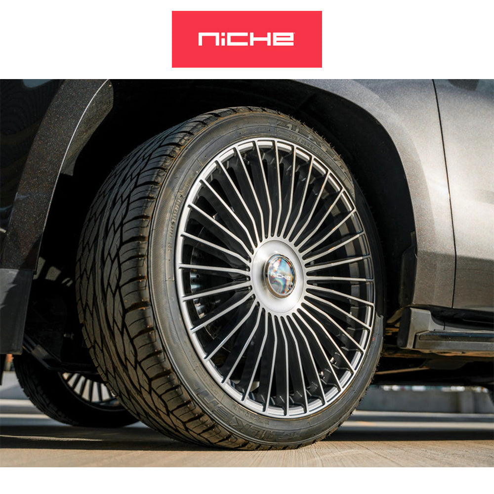 テスラモデル３用 ニッチ セリーン 20x9J ET 35 フロント、リア グロスチタンブラッシュド フリーフォームホイール４本セット (消費税、送料込み)