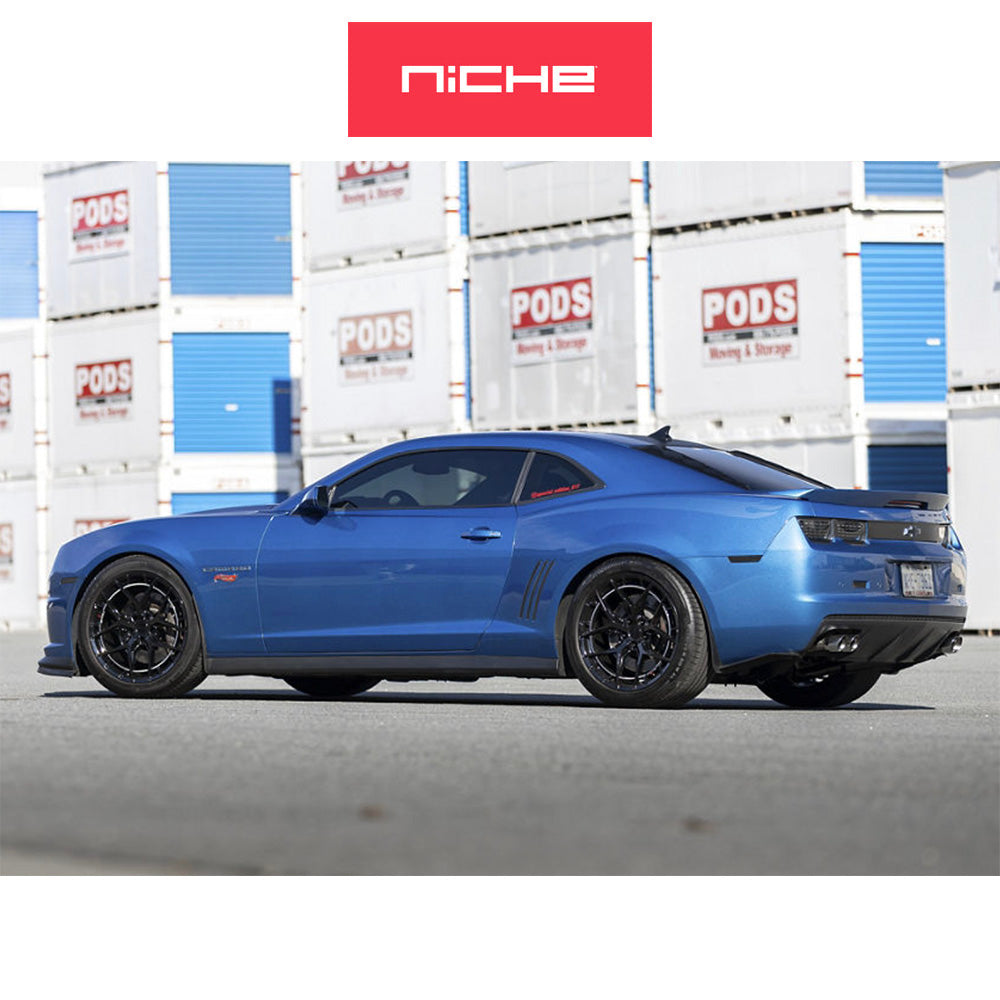 トヨタ GR スープラ用 ニッチ リビエラ 20x9J ET 20 フロント、20x10.5J ET 38 リア グロスブラック フリーフォームホイール４本セット (消費税、送料込み)