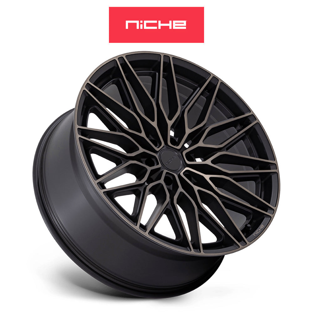 トヨタ ランドクルーザー用  ニッチ カラブリア６ 20x9.5J ET 30 フロント、リア マットブラック マシンド ダークティント ホイール４本セット　Niche CALABRIA 6 20X9.5 6X5.5 106 +30 MBLK-DT (消費税、送料込み)