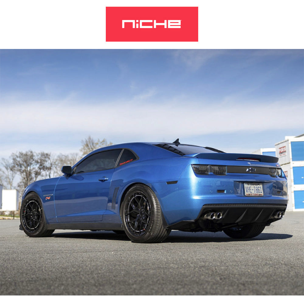 トヨタ GR スープラ用 ニッチ リビエラ 20x9J ET 20 フロント、20x10.5J ET 38 リア グロスブラック フリーフォームホイール４本セット (消費税、送料込み)