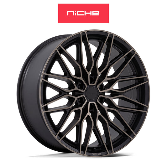 トヨタ ランドクルーザー用  ニッチ カラブリア６ 20x9.5J ET 30 フロント、リア マットブラック マシンド ダークティント ホイール４本セット　Niche CALABRIA 6 20X9.5 6X5.5 106 +30 MBLK-DT (消費税、送料込み)