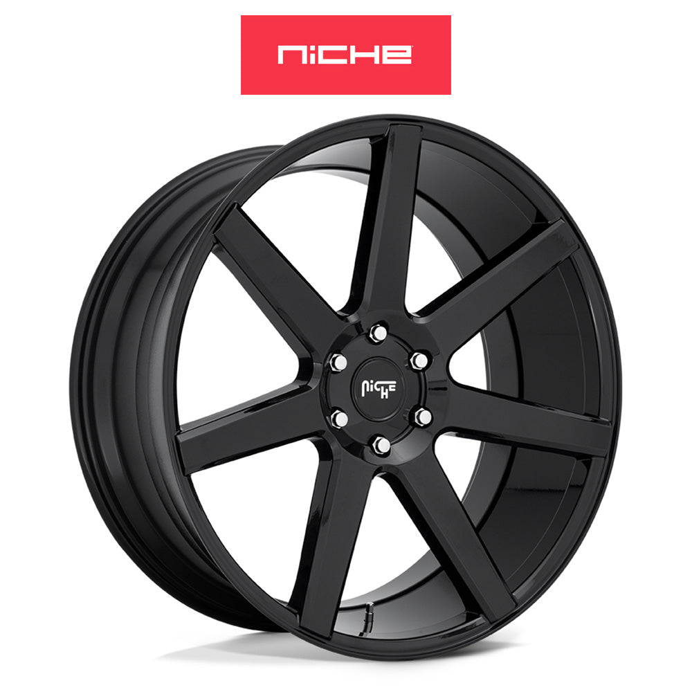 トヨタ ランドクルーザー用 ニッチ フューチャー 20x9.5J ET 30 フロント、リア グロスブラック ホイール４本セット　 Niche FUTURE 20X9.5 6X5.5 106.1 BL +30 (消費税、送料込み)