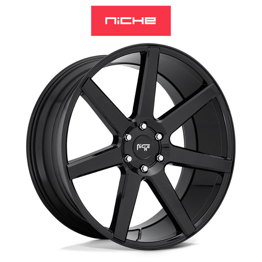 トヨタ ランドクルーザー用 ニッチ フューチャー 20x9.5J ET 30 フロント、リア グロスブラック ホイール４本セット　 Niche FUTURE 20X9.5 6X5.5 106.1 BL +30 (消費税、送料込み)