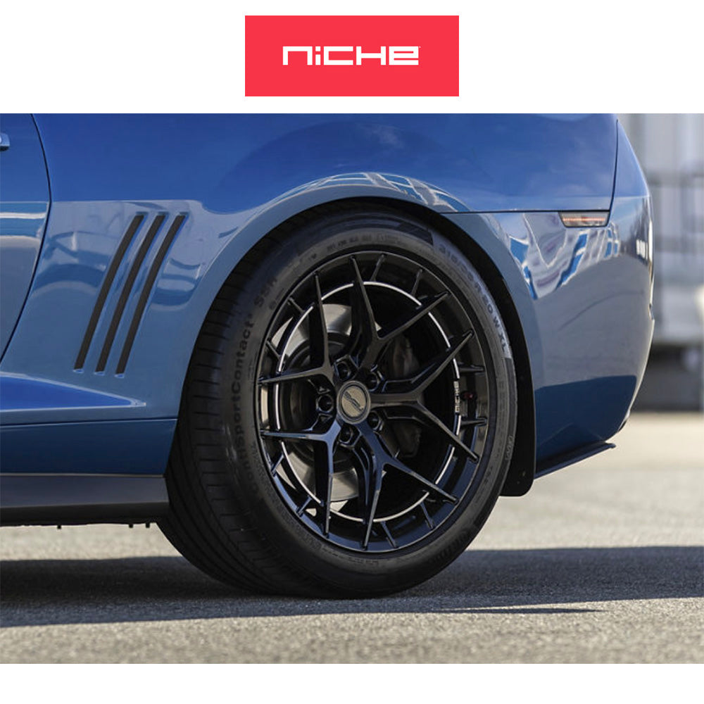 トヨタ GR スープラ用 ニッチ リビエラ 20x9J ET 20 フロント、20x10.5J ET 38 リア グロスブラック フリーフォームホイール４本セット (消費税、送料込み)