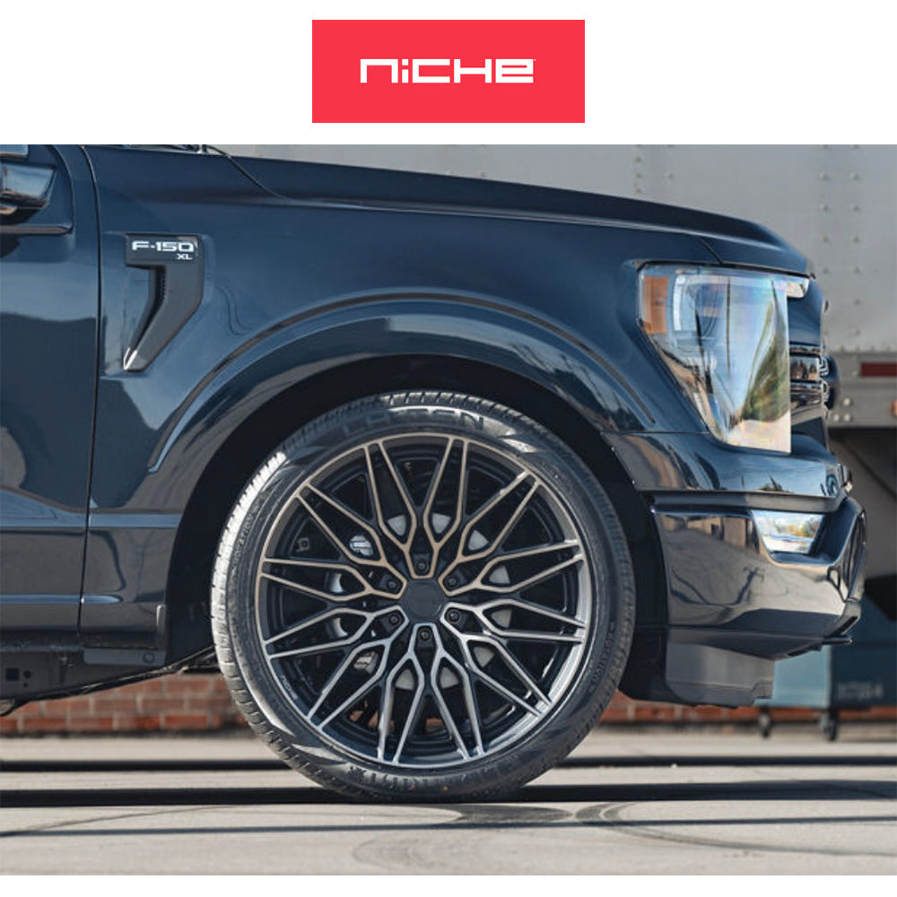 トヨタ ランドクルーザー用  ニッチ カラブリア６ 20x9.5J ET 30 フロント、リア マットブラック マシンド ダークティント ホイール４本セット　Niche CALABRIA 6 20X9.5 6X5.5 106 +30 MBLK-DT (消費税、送料込み)