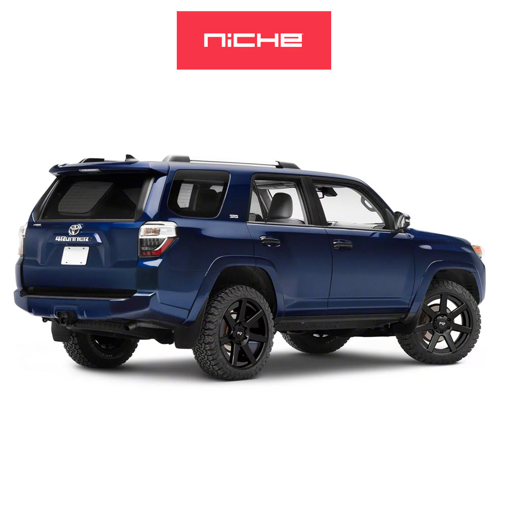 トヨタ ランドクルーザー用 ニッチ フューチャー 20x9.5J ET 30 フロント、リア グロスブラック ホイール４本セット　 Niche FUTURE 20X9.5 6X5.5 106.1 BL +30 (消費税、送料込み)