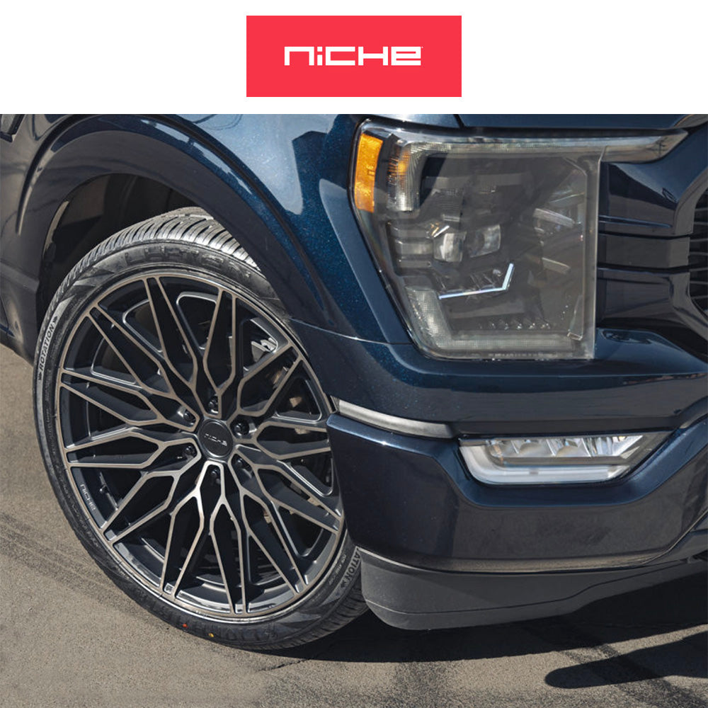 トヨタ ランドクルーザー用  ニッチ カラブリア６ 20x9.5J ET 30 フロント、リア マットブラック マシンド ダークティント ホイール４本セット　Niche CALABRIA 6 20X9.5 6X5.5 106 +30 MBLK-DT (消費税、送料込み)
